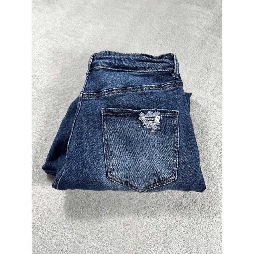 Wax Jeans Womens 13/31 Distressed  Stretch Jeans Midrise 28x27